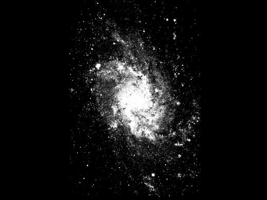 Спиральная галактика типа Sс (М33, NGC 598) в созвездии Треугольника