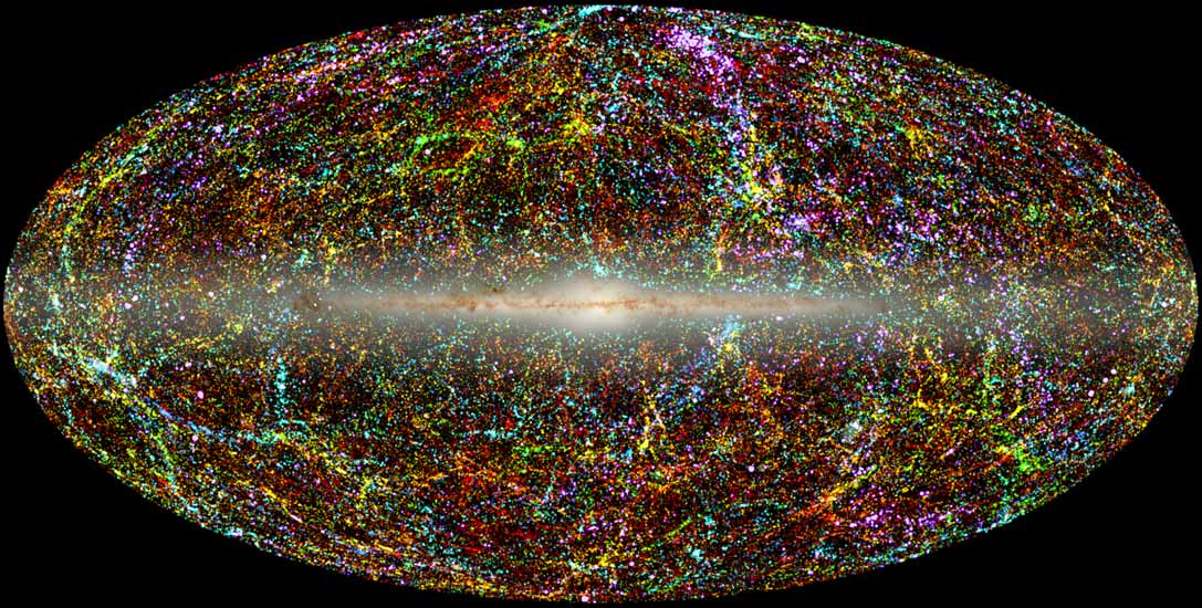 Панорамный вид Ближнего космоса (в инфракрасном диапазоне)