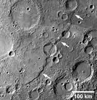 Discovery Rupes - крупнейший дольчатый утёс на Меркурии