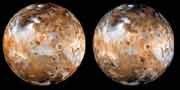 Два изображения спутника Юпитера Ио