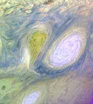 Белые овалы на Юпитере