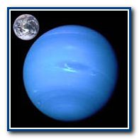 Относительные размеры Нептуна и Земли.