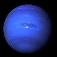 Планета Нептун. Фото сделано американским космическим аппаратом Вояджер-2 