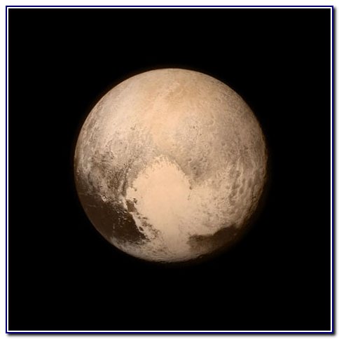 Плутон. Снимок сделан зондом New Horizons