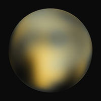 Плутон. Изображение создано на основе снимков космического телескопа «Хаббл».
