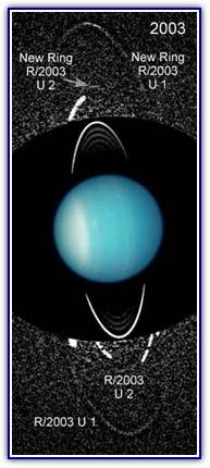 Фото колец Урана, сделанные космическим телескопом им. Хаббла