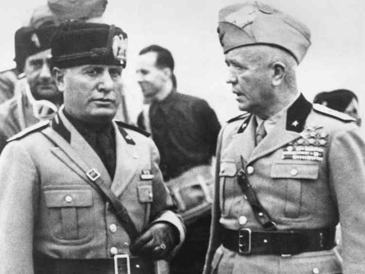 Муссолини и Бадольо