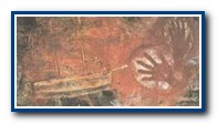 Древний наскальный рисунок в Австралийских пещерах