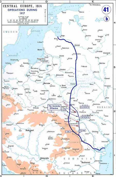 Восточный фронт (1 января — 1 сентября 1917)