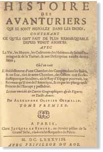 Титульный лист книги пирата Александра Оливье Эксквемелина