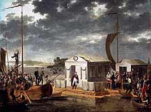 Встреча Наполеона с Александром I на плоту (р. Неман)