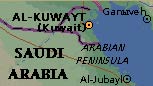Кувейт на карте
